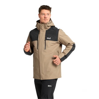 Jack Wolfskin Winter Jacket Jasper Pro 2-Layer (waterproof, windproof) beige/black men's