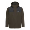 Jack Wolfskin Winterjacke Jasper Pro 2-Lagen (wasserdicht, winddicht) dunkelgrün/schwarz Herren