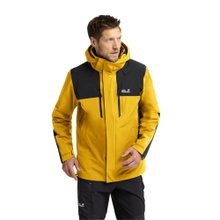 Jack Wolfskin Winter Jacket Jasper Pro 2-Layer (waterproof, windproof) yellow/black men's