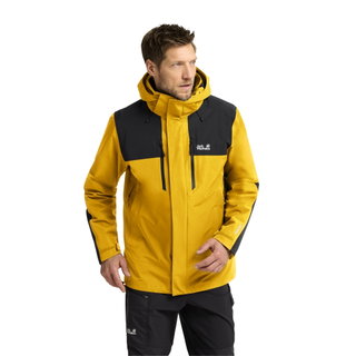 Jack Wolfskin Winter Jacket Jasper Pro 2-Layer (waterproof, windproof) yellow/black men's