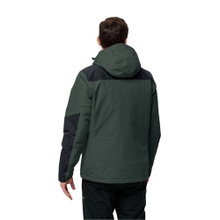 Jack Wolfskin Winterjacke Jasper (sehr wasser- und winddicht, atmungsaktiv) olivegrün/schwarz Herren