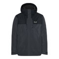 Jack Wolfskin Winterjacke Jasper Pro 3in1 (wasserdicht, winddicht, atmungsaktiv) dunkelgrau/schwarz Herren