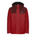 Jack Wolfskin Winterjacke Jasper Pro 3in1 (wasserdicht, winddicht, atmungsaktiv) rot Herren