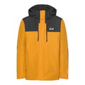 Jack Wolfskin Winterjacke Jasper Pro 3in1 (wasserdicht, winddicht, atmungsaktiv) gelb/schwarz Herren