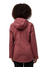 Jack Wolfskin Redwand 3-in-1 Winter Jacket (Fleece Lining, Waterproof) Red Ladies