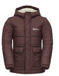 Jack Wolfskin Winterjacke Snow Fox (Fleece-Innenseite, winddicht, wasserabweisend) berrypink Kinder (164-176)