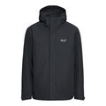 Jack Wolfskin Winterjacke Stonelite 3in1 (mit Sherpa-Fleece-Innenjacke, wasserdicht, winddicht) dunkelgrau/schwarz Herren