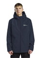 Jack Wolfskin Winterjacke Taubenberg 3in1 2025 (wasser- und winddicht, Fleece-Innenjacke) nachtblau/skyblau Herren