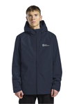 Jack Wolfskin Winterjacke Taubenberg 3in1 2025 (wasser- und winddicht, Fleece-Innenjacke) nachtblau/skyblau Herren