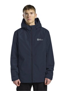 Jack Wolfskin Winterjacke Taubenberg 3in1 2025 (wasser- und winddicht, Fleece-Innenjacke) nachtblau/skyblau Herren