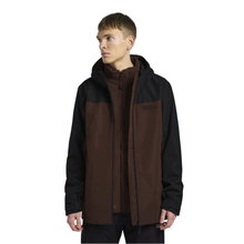 Jack Wolfskin Winterjacke Taubenberg 3in1 (wasser/winddicht, Fleece-Innenjacke) dunkelbraun Herren