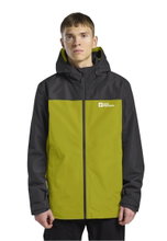 Jack Wolfskin Winterjacke Taubenberg 3in1 2025 (wasser- und winddicht, Fleece-Innenjacke) gelb/schwarz Herren