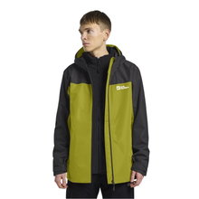 Jack Wolfskin Winterjacke Taubenberg 3in1 2025 (wasser- und winddicht, Fleece-Innenjacke) gelb/schwarz Herren