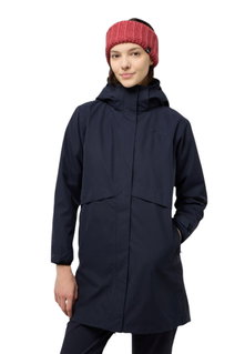 Jack Wolfskin Wintermantel Baylight 3in1 Coat (wasserdicht, winddicht) navyblau Damen