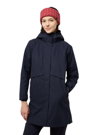 Jack Wolfskin Wintermantel Baylight 3in1 Coat (wasserdicht, winddicht) navyblau Damen