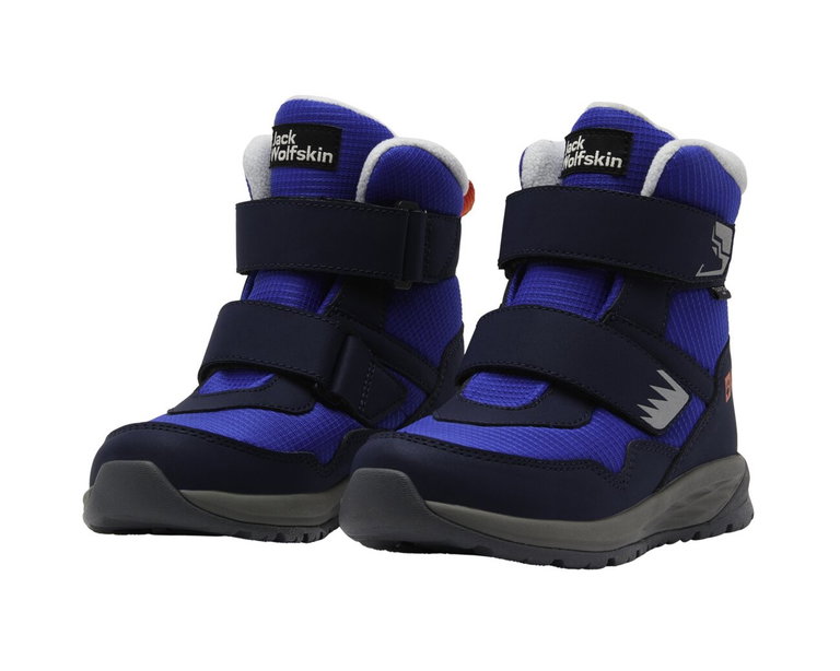 Jack Wolfskin Winterschuhe Polar Bear-B Texapore Mid VC (wasserdicht, atmungsaktiv) blau/navyblau Jungen