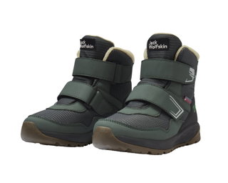 Jack Wolfskin Winterschuhe Polar Bear-B Texapore Mid Vc (wasserdicht, atmungsaktiv) grün Kleinkinder Jungen