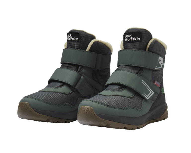 Jack Wolfskin Winterschuhe Polar Bear-B Texapore Mid Vc (wasserdicht, atmungsaktiv) grün Kleinkinder Jungen