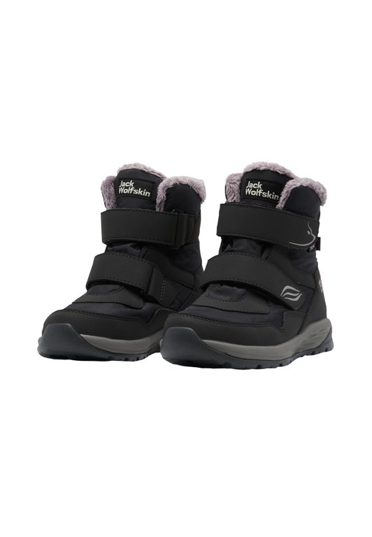 Jack Wolfskin Winterschuhe Polar Bear-G Texapore Mid VC (wasserdicht, atmungsaktiv) schwarz Mädchen