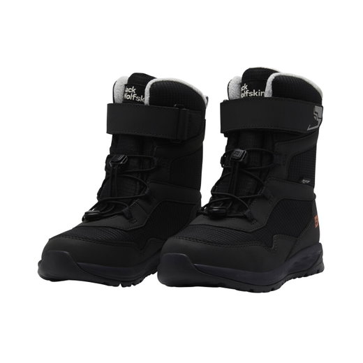 Jack Wolfskin zimowe buty Polar Bear-B Texapore High VC (wodoodporne, oddychające) czarne dla małych chłopców