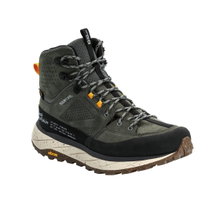 Jack Wolfskin Wanderschuhe Terraquest Mid Texapore (PFC-Frei, wasserdicht) dunkelgrün Herren