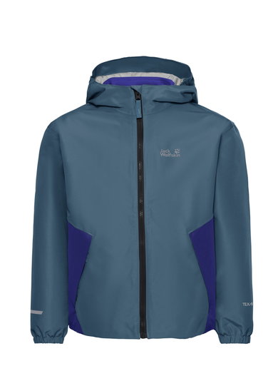 Kurtka zimowa Jack Wolfskin Iceland 3w1 (wodoodporna, wiatroszczelna, z wewnętrzną kurtką polarową) 2026 niebieska dziecięca (164-176)