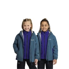 Jack Wolfskin Winterjacke Iceland 3in1 (wasserdicht, winddicht, mit Fleece-Innenjacke) 2026 blau Kinder (164-176)