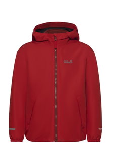 Jack Wolfskin Winterjacke Iceland 3in1 (wasserdicht, winddicht, mit Fleece-Innenjacke) 2026 rot Kinder (164-176)