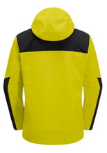 Jack Wolfskin Hiking Jacket/Rain Jacket Jasper 2-Layer (Weather Protection Jacket, Waterproof, Windproof) Yellow/Black Men's