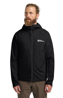 Jack Wolfskin Wanderjacke Prelight Octa (leicht, atmungsaktiv, wasserabweisend) schwarz Herren