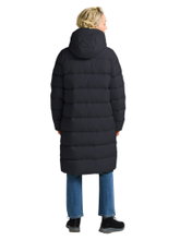 Jack Wolfskin Winter-Daunenmantel Frozen Palace Coat 2025 (winddicht, wasserabweisend) navyblau Damen