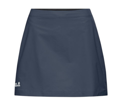 Jack Wolfskin Summer Skirt Prelight Pulse Skort (with inner shorts, breathable) dark blue ladies