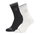 Jack Wolfskin Tagessocke Paw CL Crew (Merinowolle-Mischung, atmungsaktiv) mehrfarbig schwarz/weiss - 1 Paar