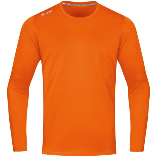 JAKO Sport-Langarmshirt Run 2.0 (100% Polyester, atmungsaktiv) orange Herren