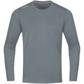JAKO Sport-Langarmshirt Run 2.0 (100% Polyester, atmungsaktiv) grau Herren