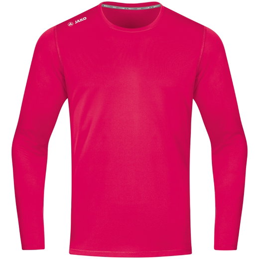 JAKO Sport-Langarmshirt Run 2.0 (100% Polyester, atmungsaktiv) rosa/pink Herren