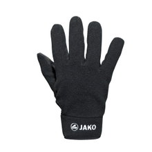 Jako Field Player Gloves Fleece (100% Polyester, quick-drying) black - 1 pair