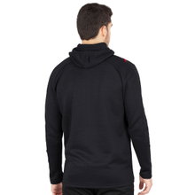JAKO Freizeitanzug Challenge mit Kapuze (Jacke und Hose, sportiver Schnitt) schwarz/rot Herren