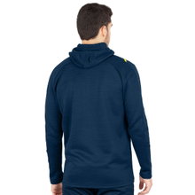 JAKO Leisure Suit Challenge with Hood (Jacket and Trousers, sporty cut) dark blue/yellow Men