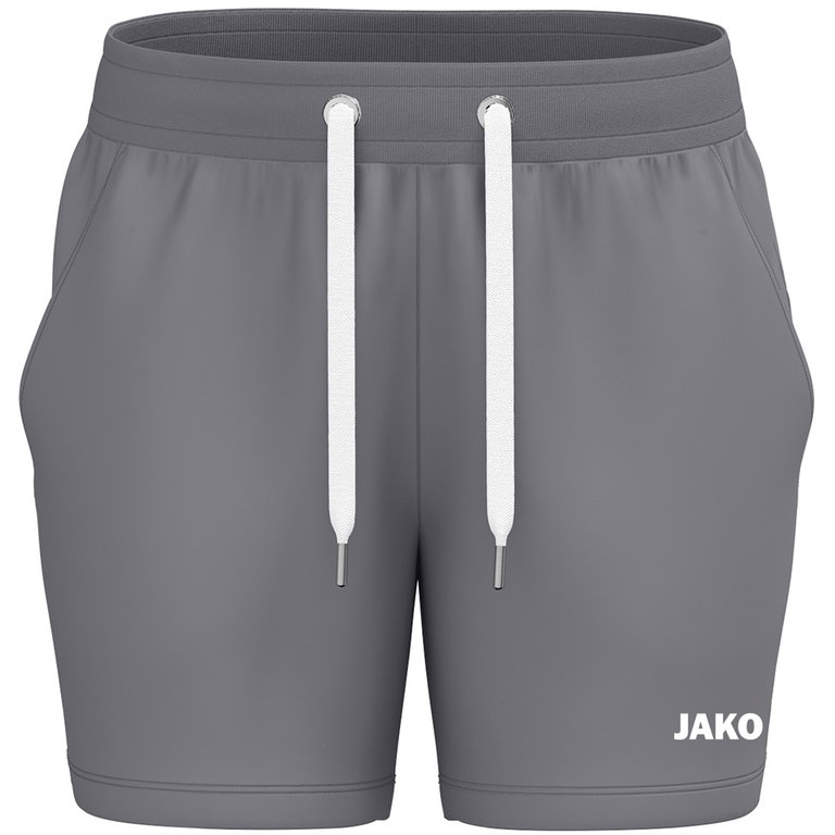 JAKO Joggingshort One (Baumwolle-Mischung) kurz grau Damen