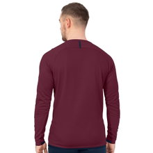 JAKO Langarmshirt (Sweat) Challenge - optimale Bewegungsfreiheit - weinrot Herren