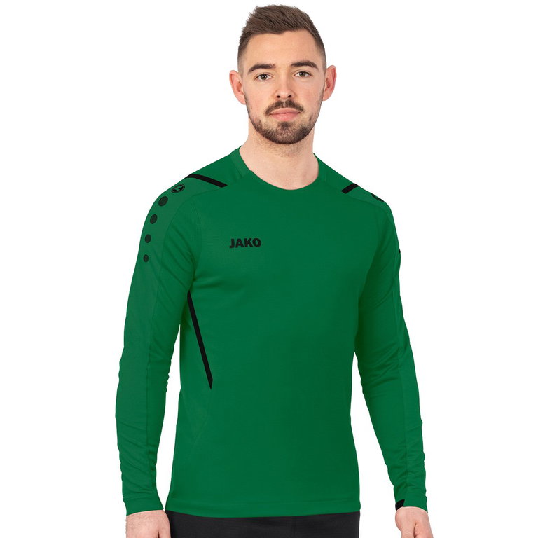 JAKO Langarmshirt (Sweat) Challenge - optimale Bewegungsfreiheit - grün Herren