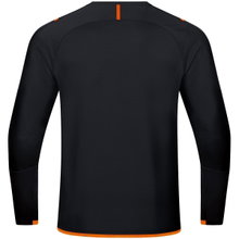 JAKO Long-sleeved shirt (Sweat) Challenge - optimal freedom of movement - black/orange Boys