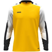 JAKO Sport-Langarmshirt Dynamic (Polyester-Eyelet) gelb/weiss/schwarz Herren
