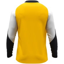 JAKO Sport-Langarmshirt Dynamic (Polyester-Eyelet) gelb/weiss/schwarz Herren