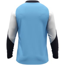 JAKO Sport Long Sleeve Shirt Dynamic (Polyester Eyelet) sky blue/white/navy blue men's