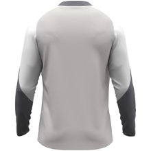 JAKO Sport-Langarmshirt Dynamic (Polyester-Eyelet) hellgrau/weiss/grau Herren