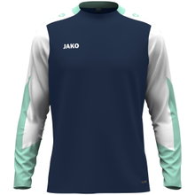 JAKO Sport Long Sleeve Shirt Dynamic (Polyester Eyelet) navy blue/white/mint green children