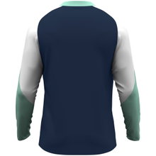 JAKO Sport Long Sleeve Shirt Dynamic (Polyester Eyelet) navy blue/white/mint green children