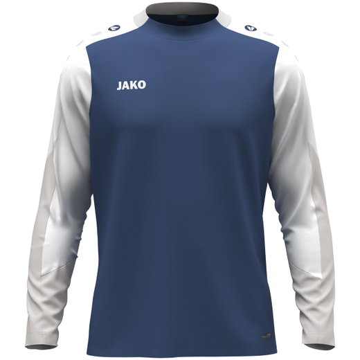 JAKO Sport-Langarmshirt Dynamic (Polyester-Eyelet) nachtblau/weiss/hellgrau Herren